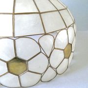 Lustre, mother-of-pearl and brass suspension from the 1970s