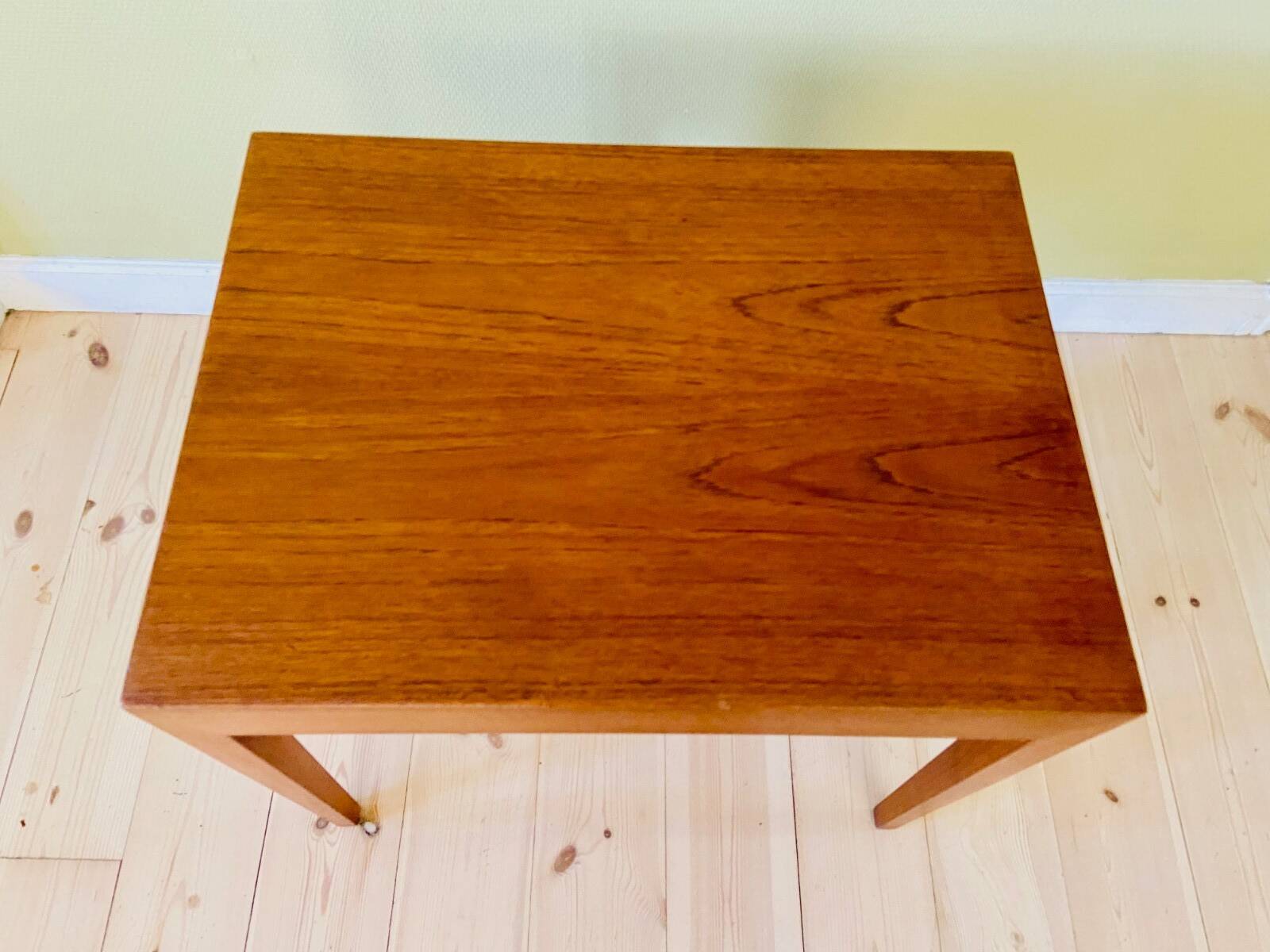 Vintage Danish teak sewing table by Severin Hansen for Haslev Furniture 1960