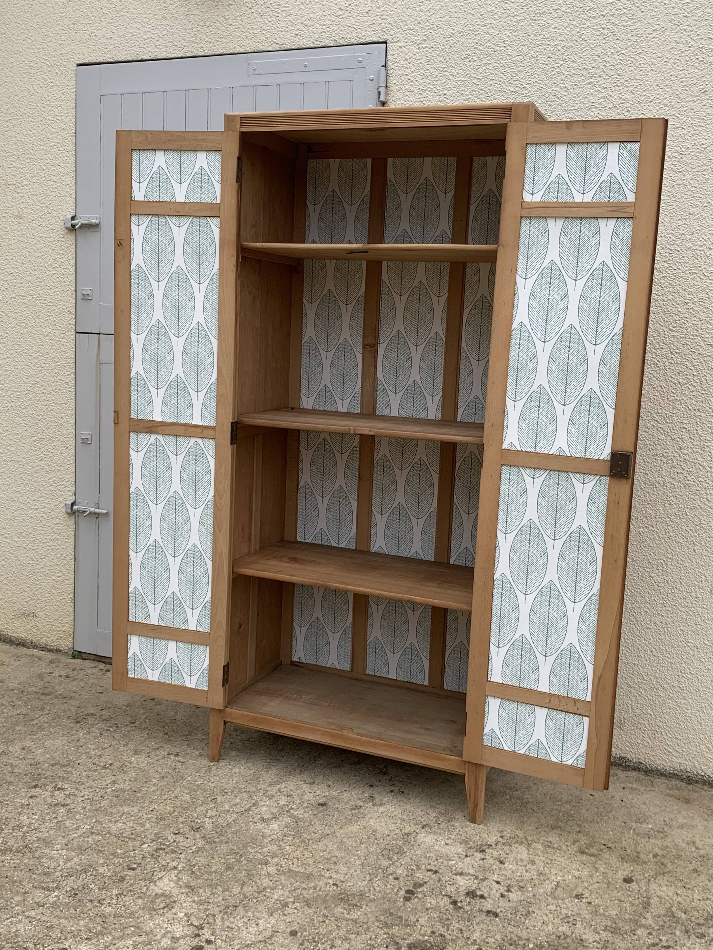 Paris raw wood cabinet 1950