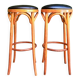 Tabourets de bar bois courbé