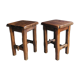 Pair of French craft stools after the war
