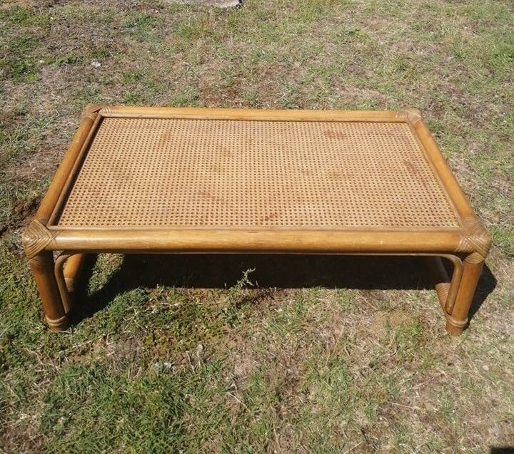Cannage coffee table