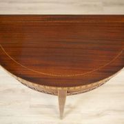 Semi-Circular Mahogany Wall Table, Early 20th Century