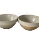 Set of two 2.5l salad bowls in vintage Digoin stoneware
