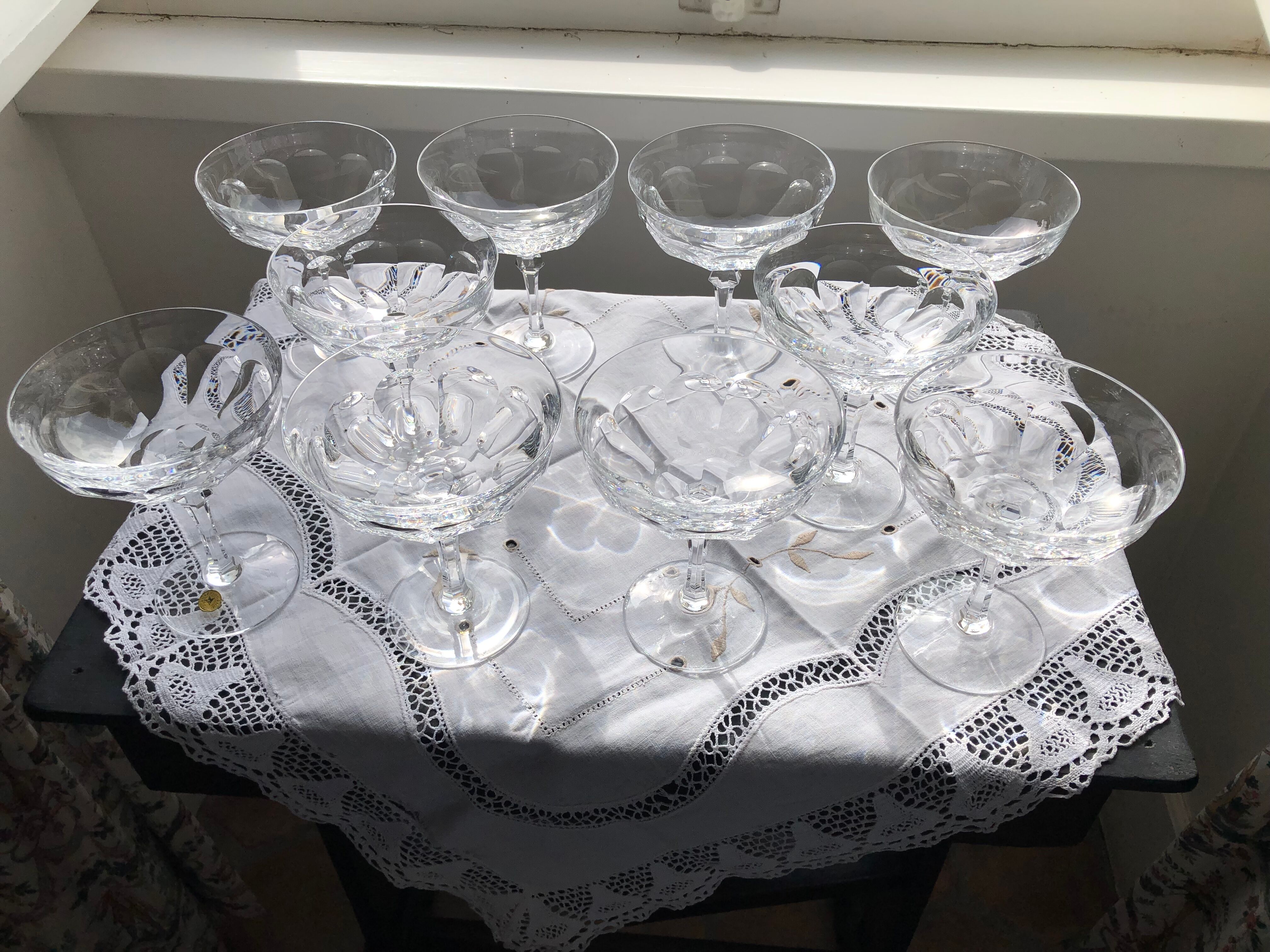 Service of crystal glasses from Wien brand Josephinehütte