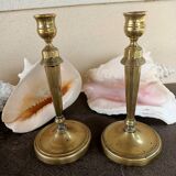 Bougeoirs Directoire en bronze
