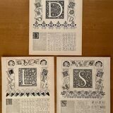Reserved Clarisse - Lot of 3 letter lithographs - 1900