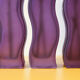 Set of 3 purple glass vases Ikea SKAMT