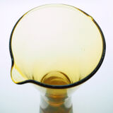 Scandinavian yellow glass pitcher