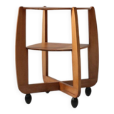 Amsterdam School beech wooden Side Table, The Netherlands 1920s