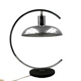 Mid-century modern chromed Table lamp, in the manner of Mariano Fortuny Italy, 1970s