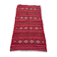 Handmade red Berber Kilim 203x109cm