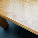 Vintage coffee table in Swedish pine by Yngve Ekström for Swedese, 1970s.