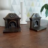 Pair of 1920s Art Deco bronze bookends