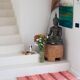 Tapis artisanal en coton recyclé - Corail