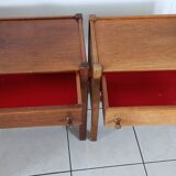 Pairs of Jacques Hauville bedside tables for Rochebobois