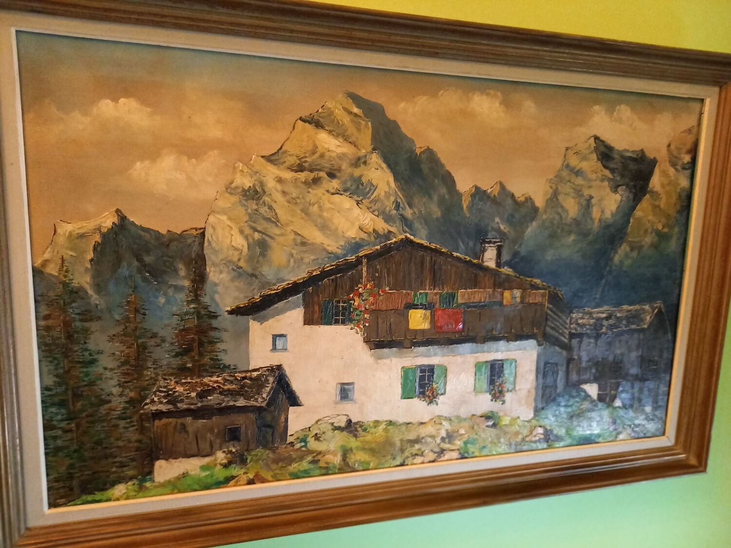 Tableau peint sur toile à l'huile paysage