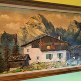 Tableau peint sur toile à l'huile paysage