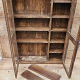 Old Burmese teak display case