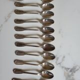 Series of 11 small silver-plated spoons