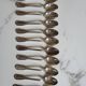 Series of 11 small silver-plated spoons