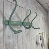 Curved wood coat rack