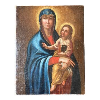Old painting - Madonna and Child