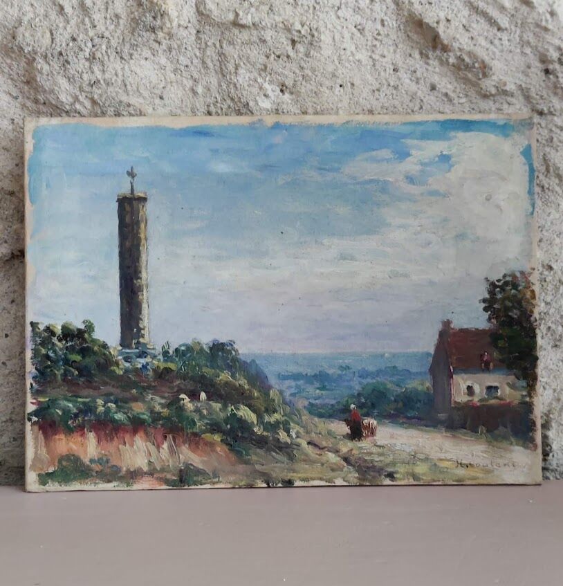 Painting on cardboard signed by Henri Coutant (1868-1935)