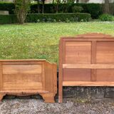 Lot of art deco style headboards and footboards
