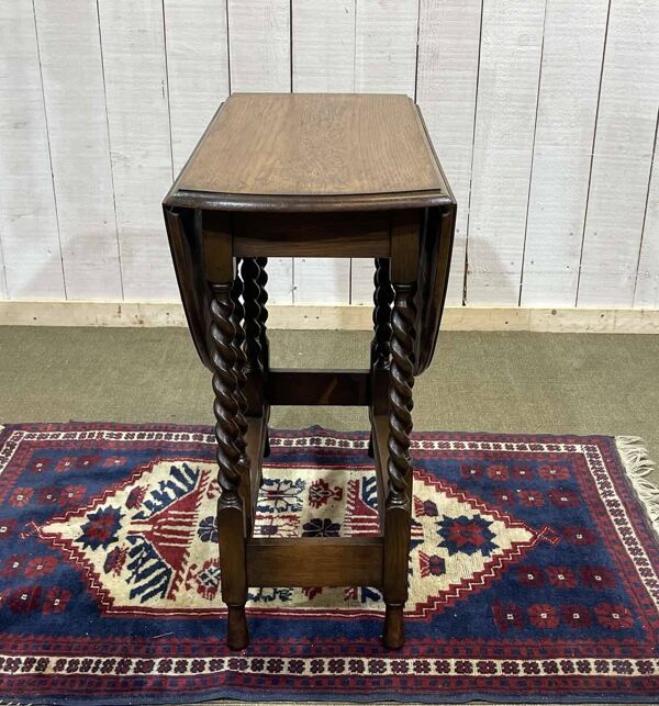 Table pliante anglaise en chêne début XXème GATELEG