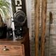 Paire de ski vintage en bois