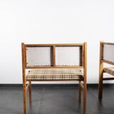 Pair of benches, corner benches, vintage