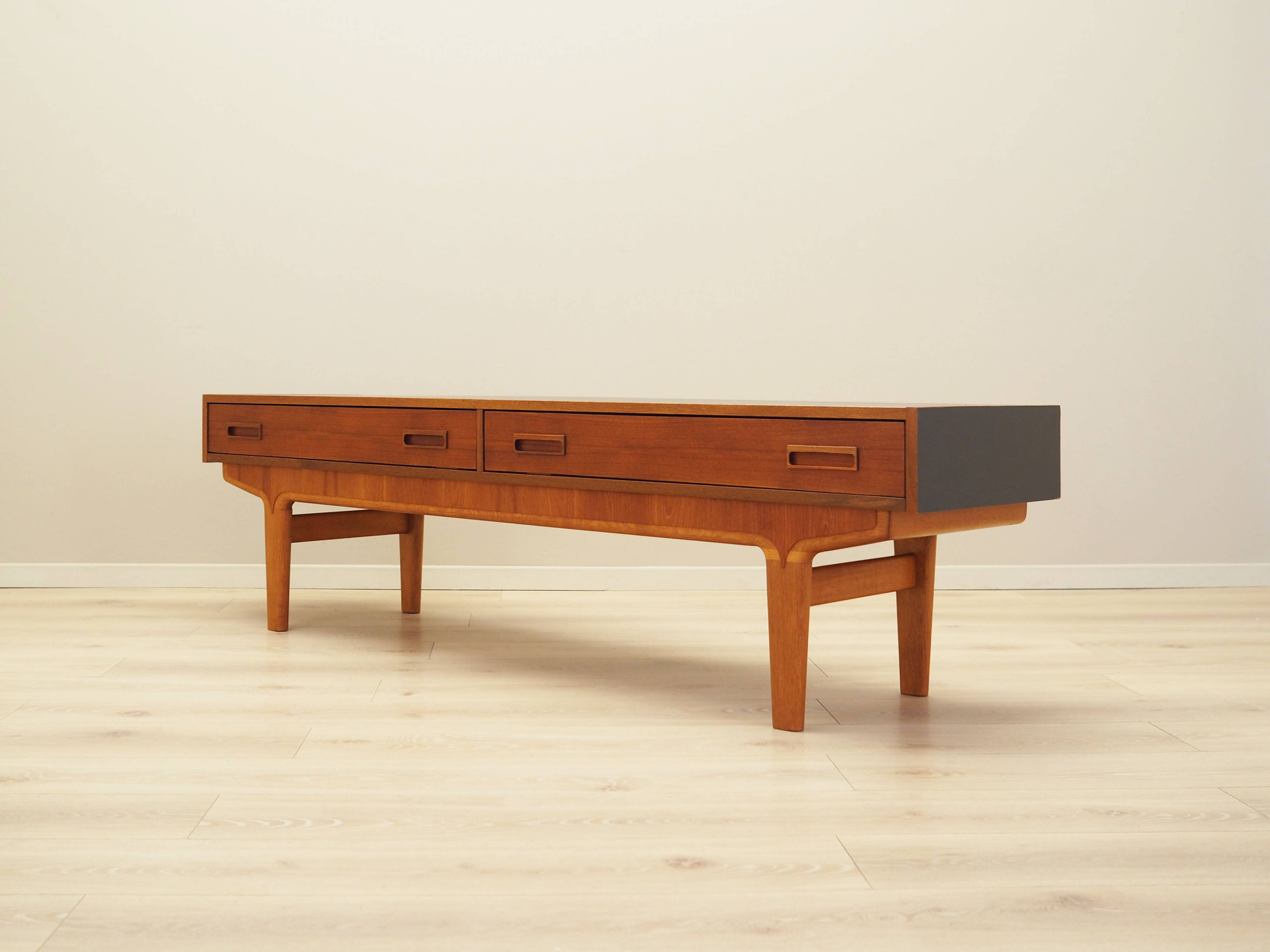 Teak lowboard, Danish design, 1960s, production: Denmark