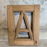 Vintage wooden frame letter A