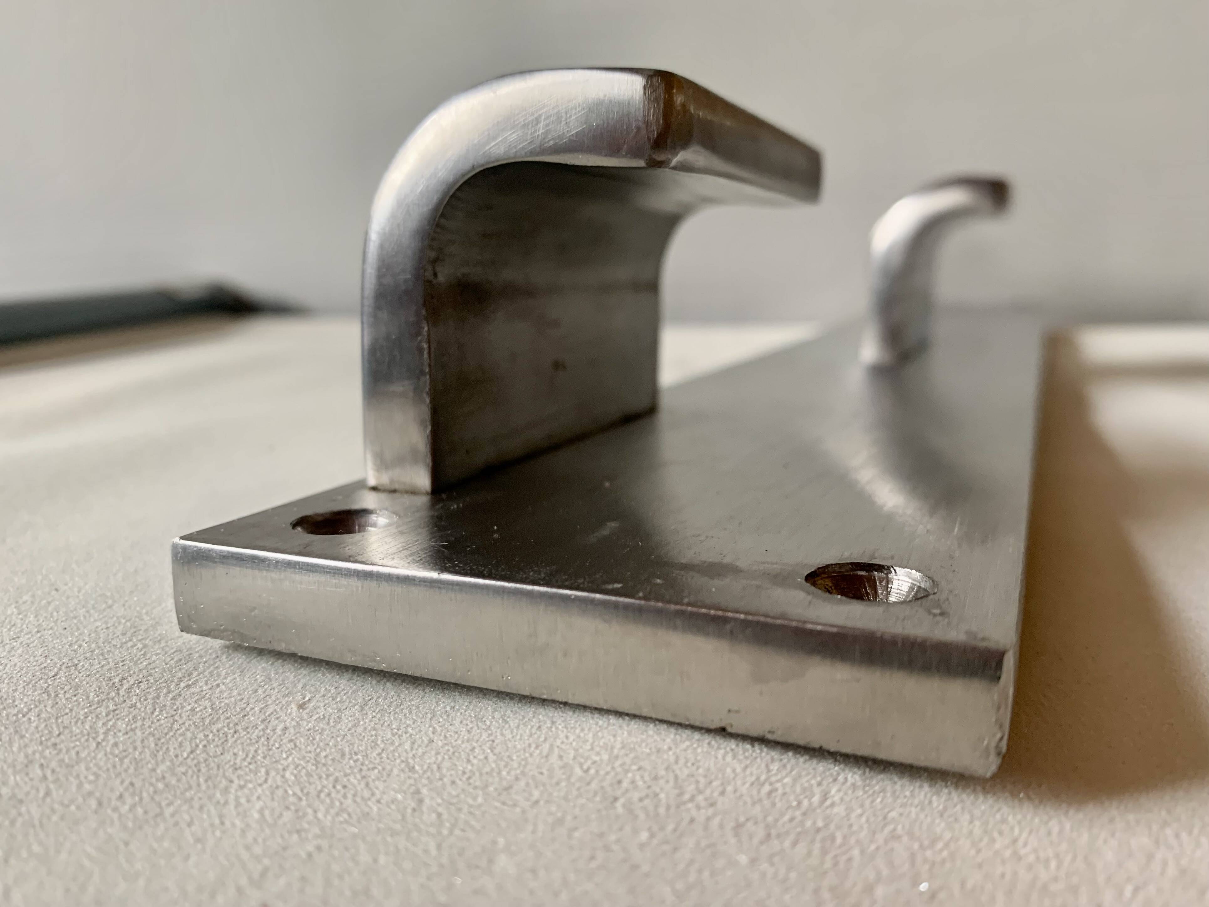 Vintage triple coat steel wall coat rack