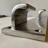 Vintage triple coat steel wall coat rack