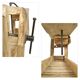Antique wooden workshop workbench (74 x 210 x 47cm)