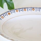 Oval dish, Saint Amand, iron land
