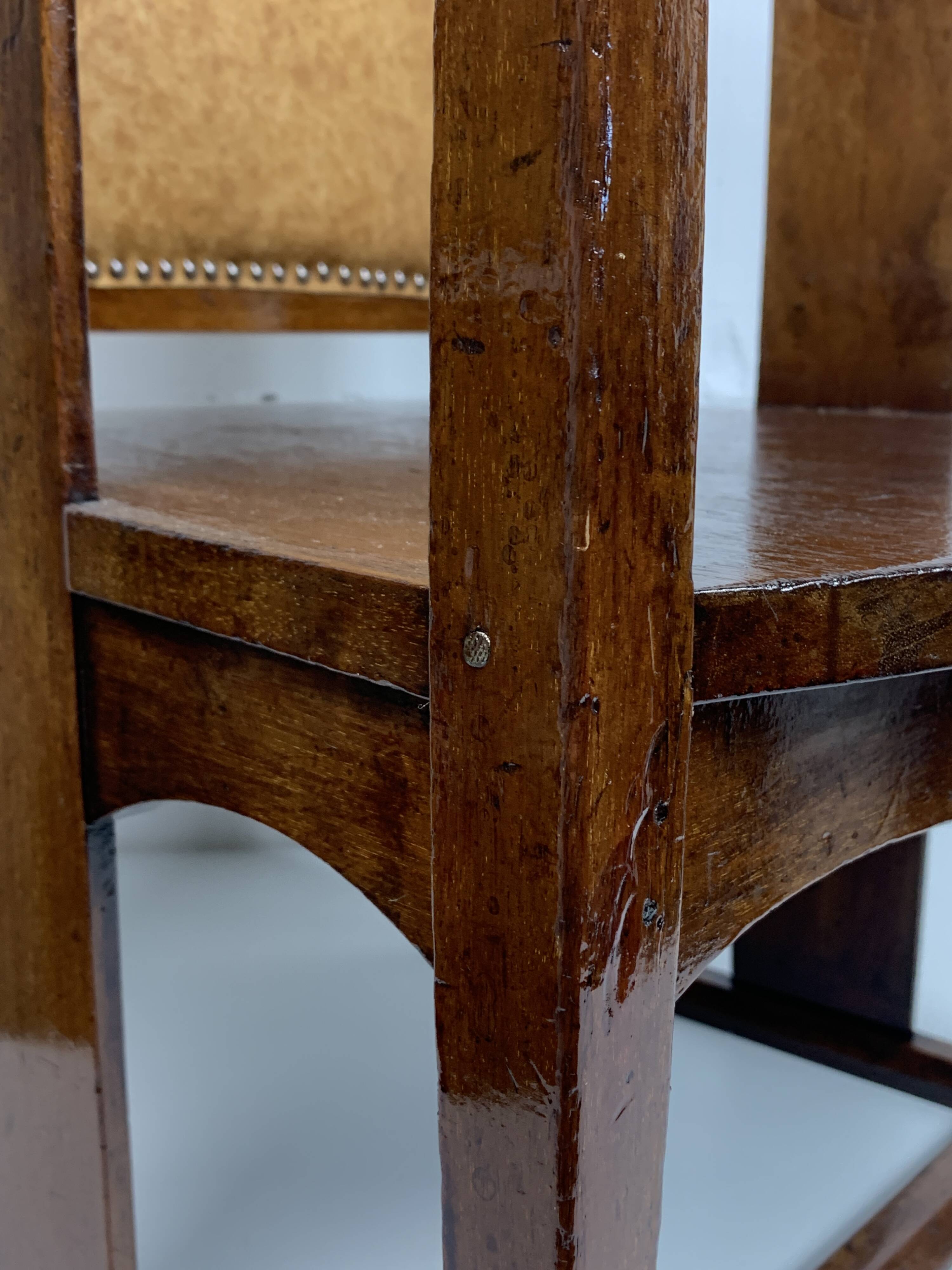 Chaise Arts and Crafts de William Birch par EG Punnett pour Liberty & Co. vers 1900