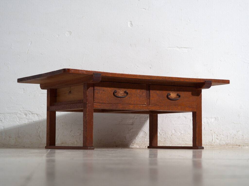 Table basse japonaise ancienne avec tiroirs – période Showa (c.1926-1970) #65