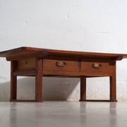 Antique Japanese coffee table with drawers – Showa period (c. 1926-1970) #65