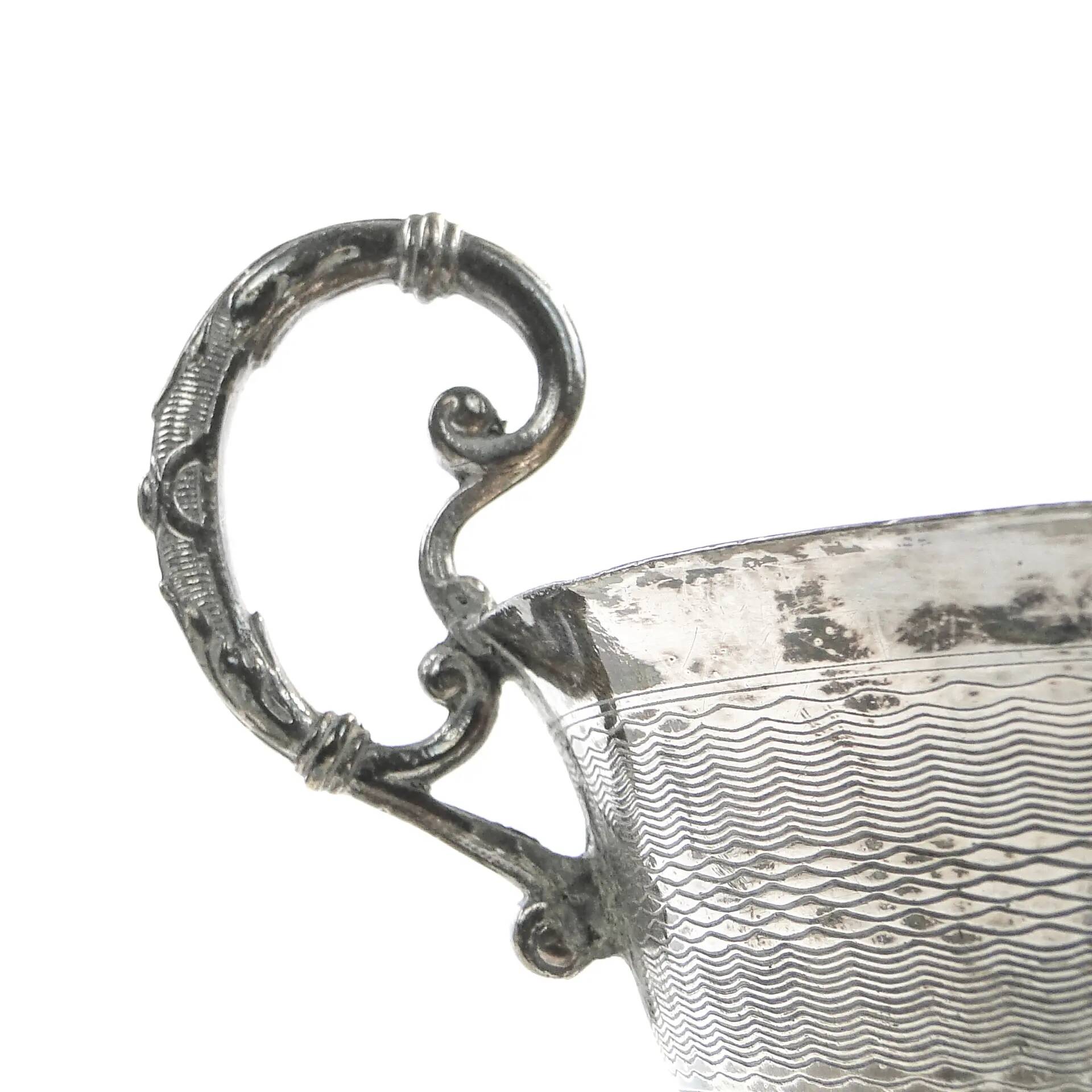 Sugar bowl, Art Nouveau, silver-plated brass, WMF, Germany, early 20th century