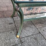 Table basse Pierre Vandel avec deux plateaux verre