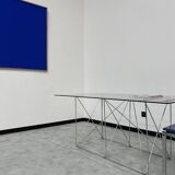 Dining table with folding base by Max Sauze Studio, France, 1970s
