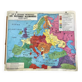school map Librairie Armand Colin Reinhart and Wagret La France from 1939 to 1945 / 2nd GM 1970