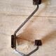 Old coat rack in metal and wood