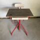 Child's desk in steel and wood from the 1950s.