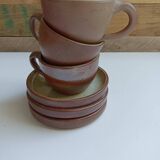 Set of 5 natural cups