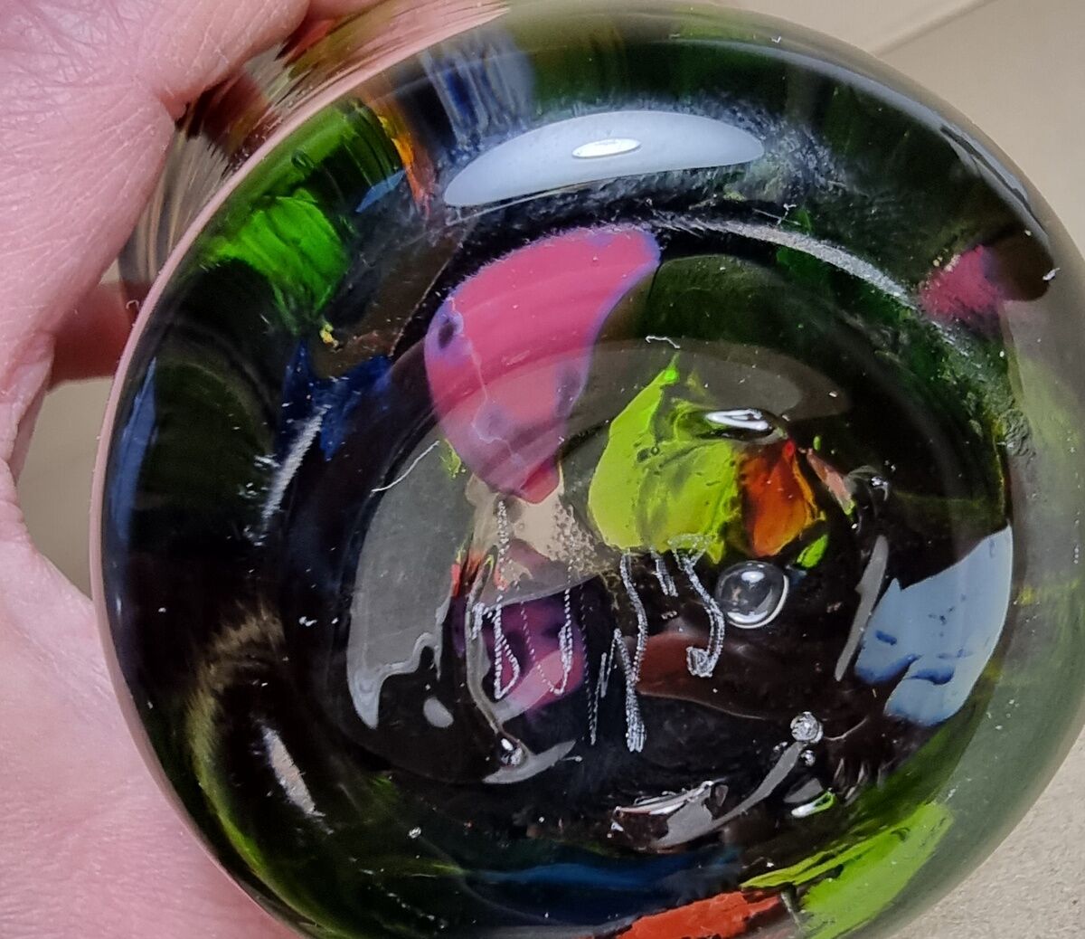 Multicolored Murano vase