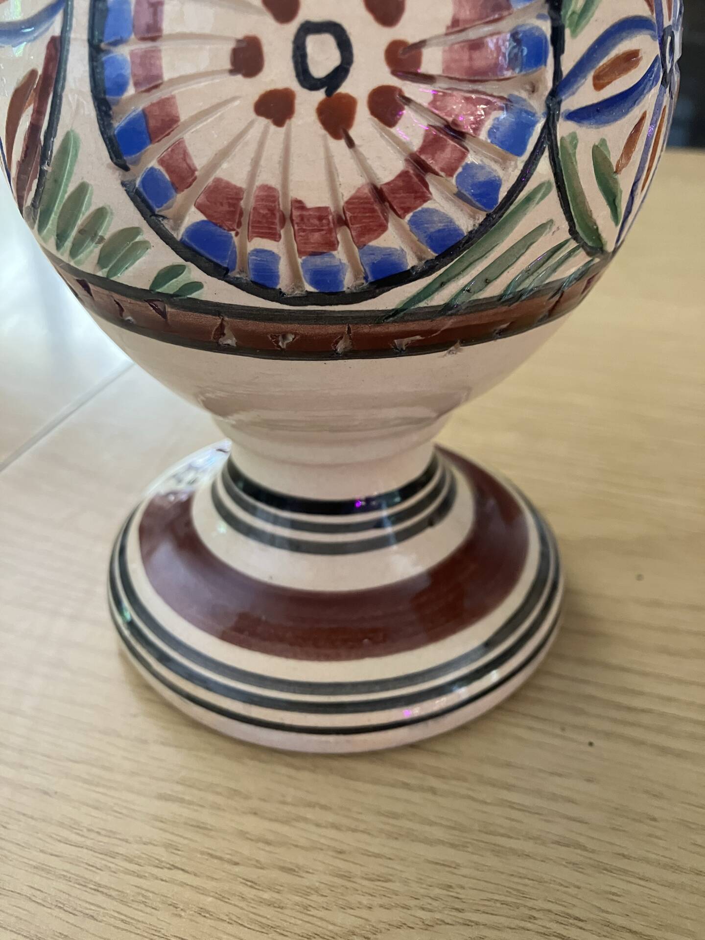 Pair of antique ceramic vases – Art Pottery Habib Kerkenni – Nabeul, Tunisia